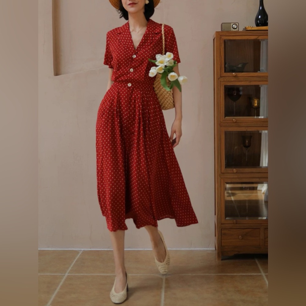 Red Polka Dot Dress